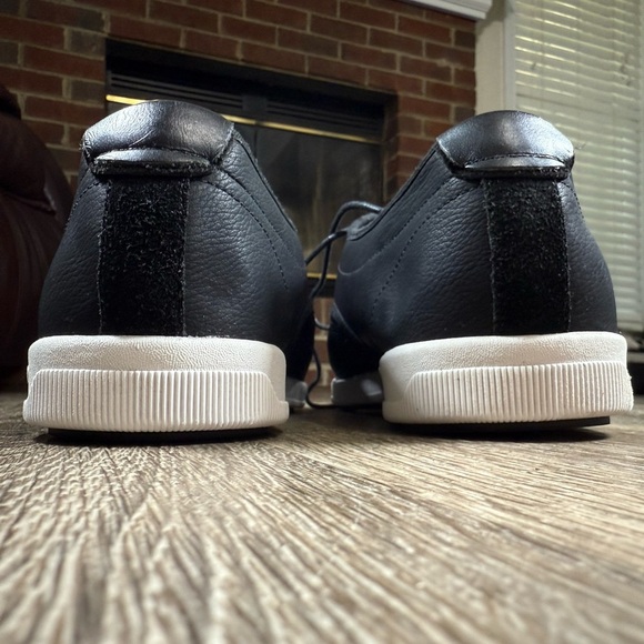 Aldo Shoes Men sz12 Black Leather & Mesh Sneakers Dadcore Vtg Y2K Retro Capsule - Picture 5 of 8